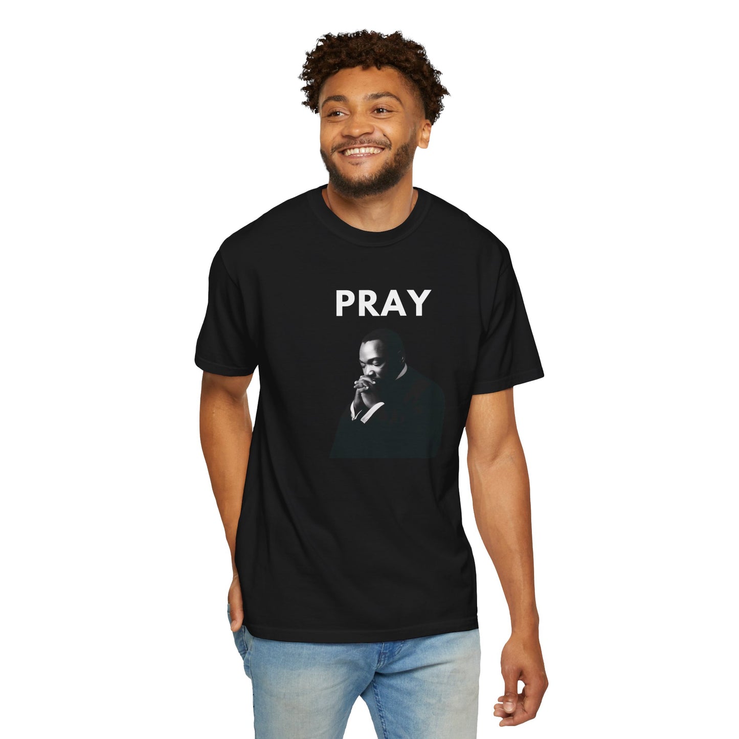 MLK Pray T-shirt | B&W
