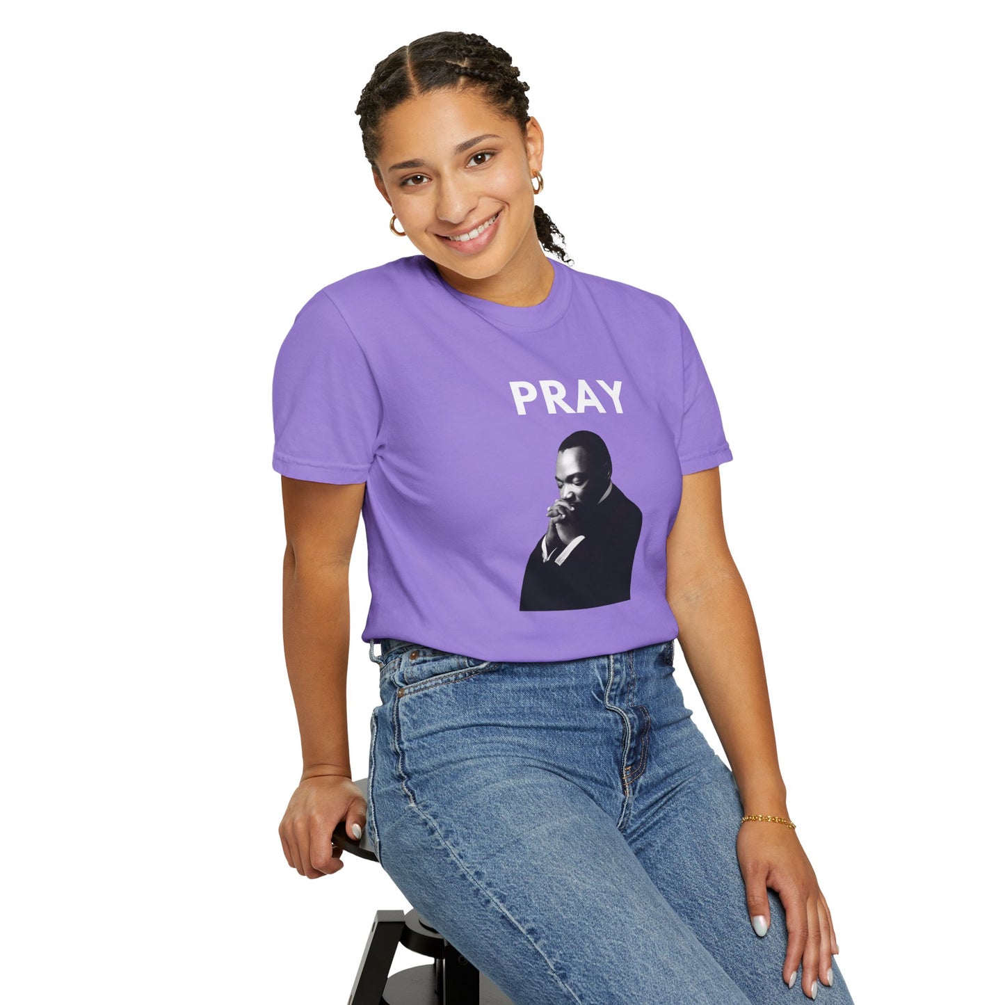 MLK Pray T-shirt | B&W