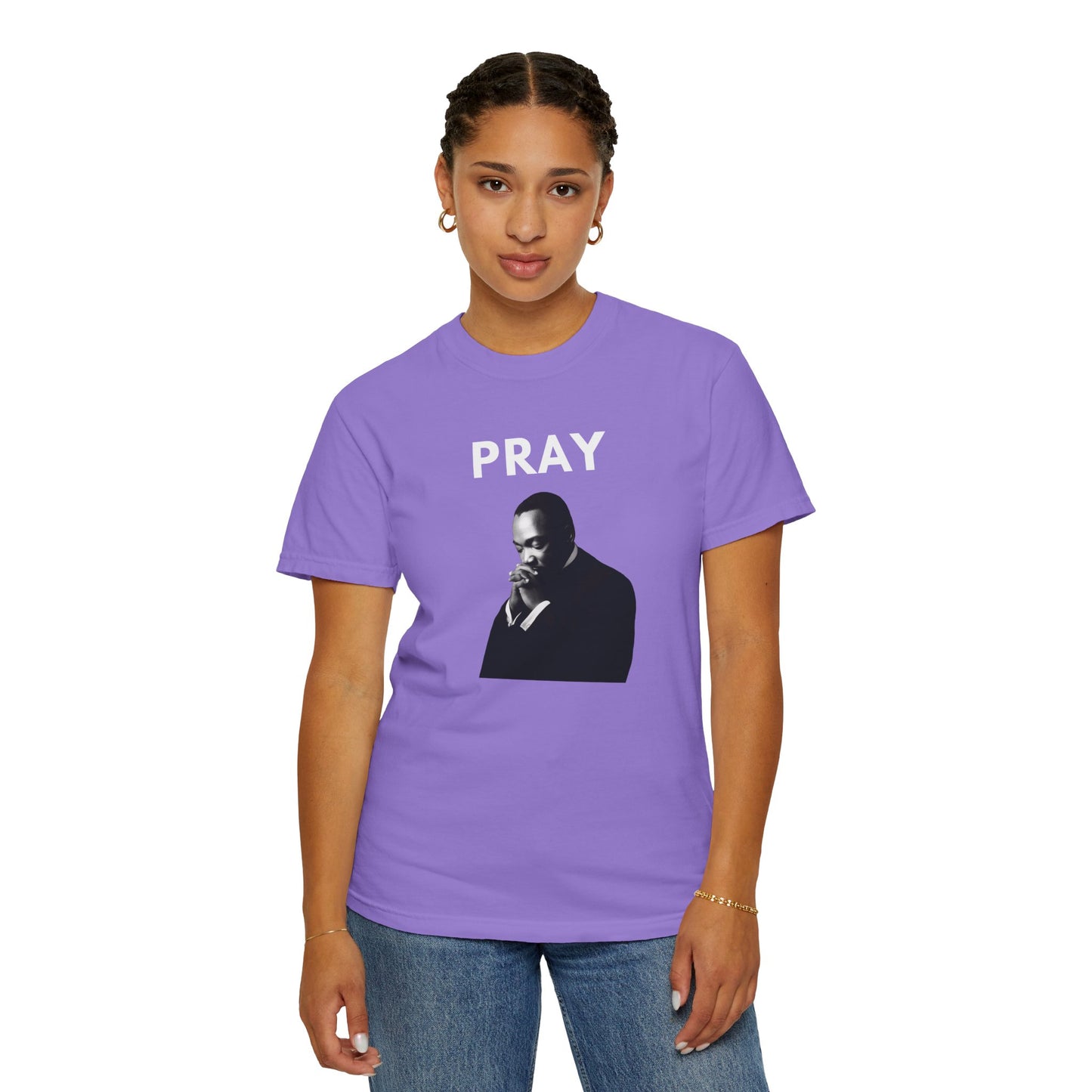 MLK Pray T-shirt | B&W