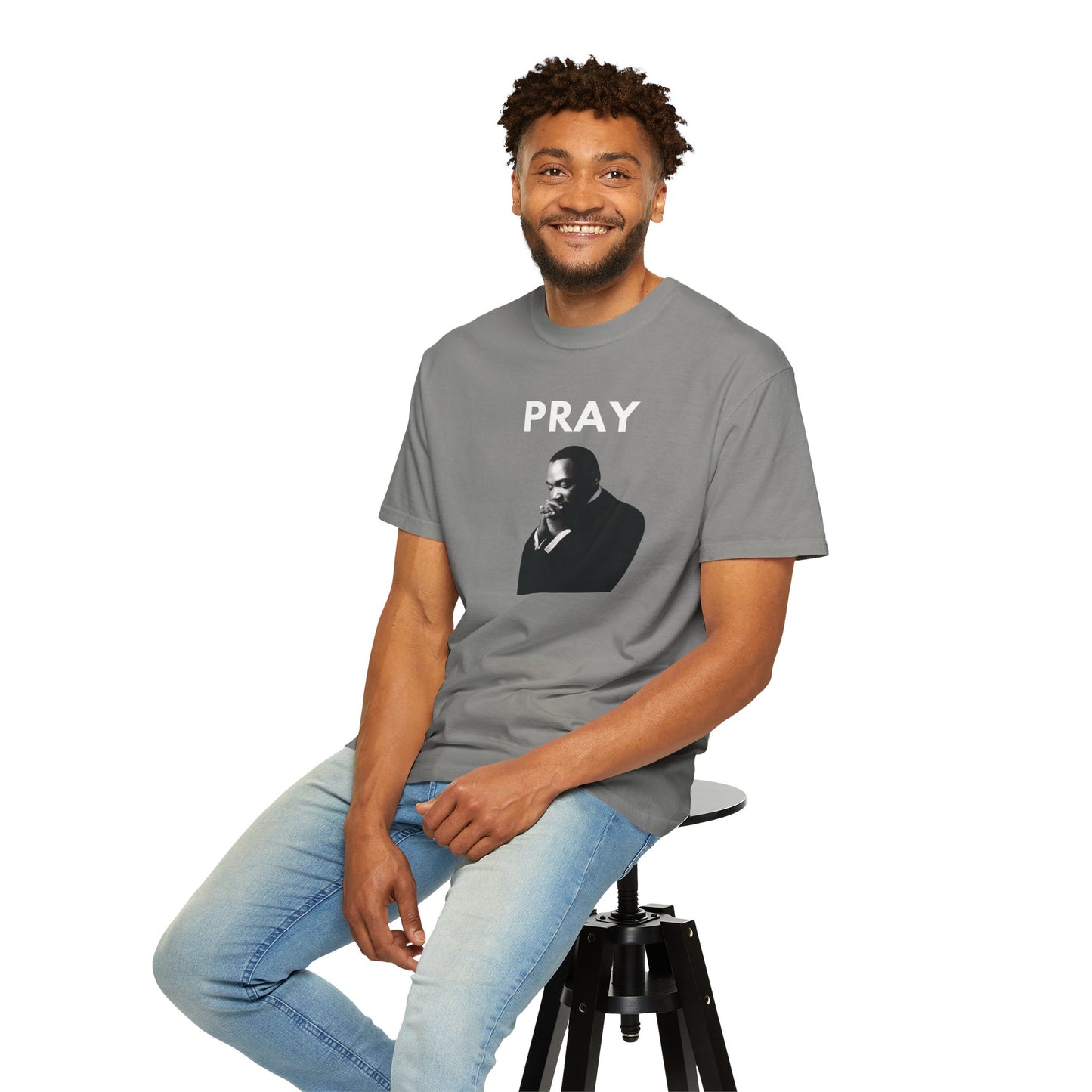 MLK Pray T-shirt | B&W