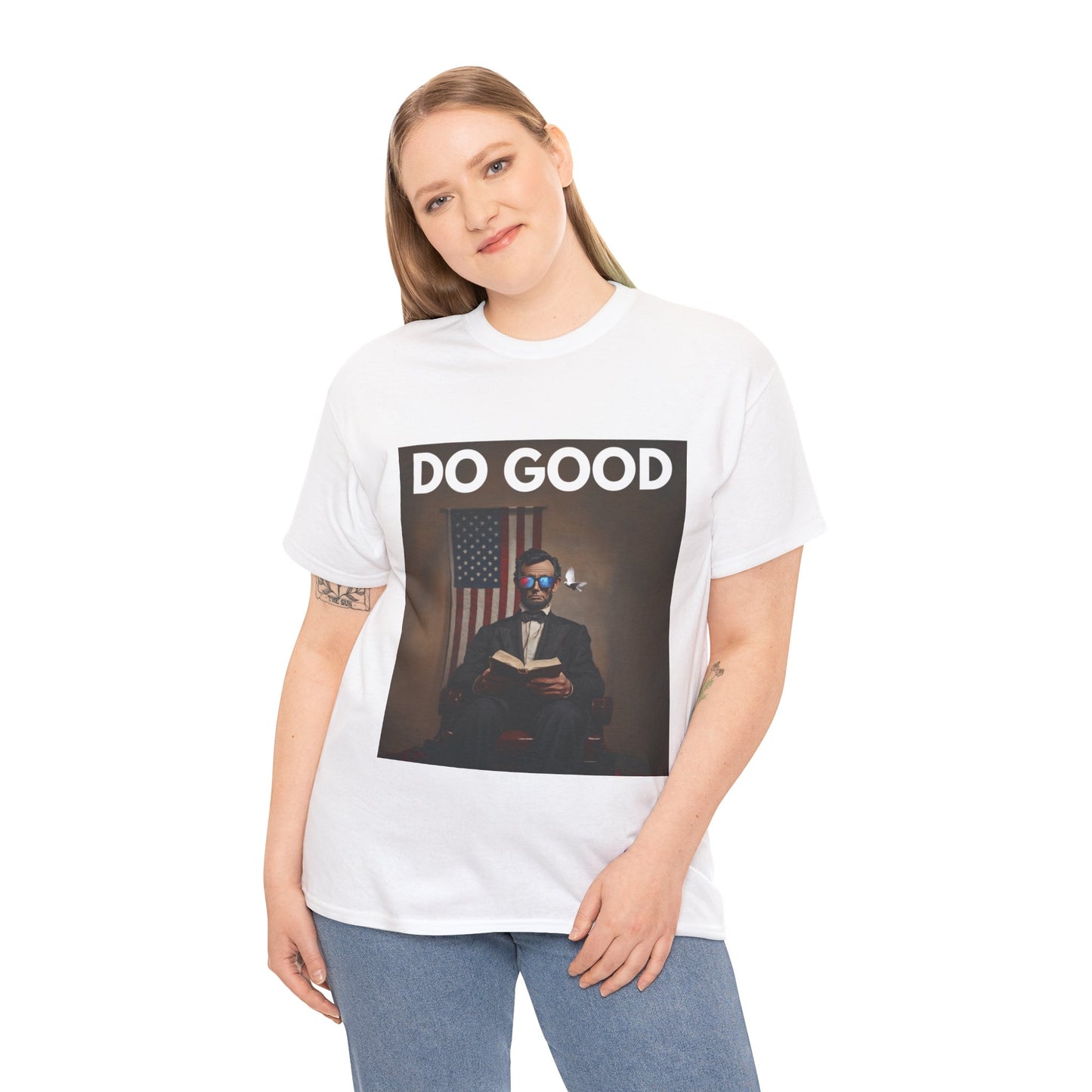 Abraham Lincoln "Do Good" T-Shirt | Unisex Heavy Cotton Tee